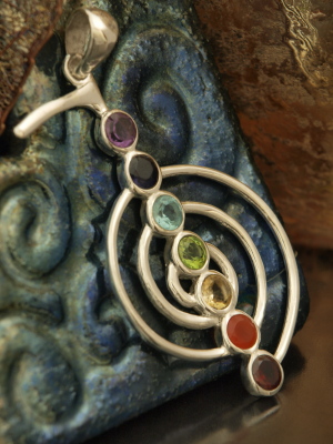 Chakra Pendant in Sterling Silver